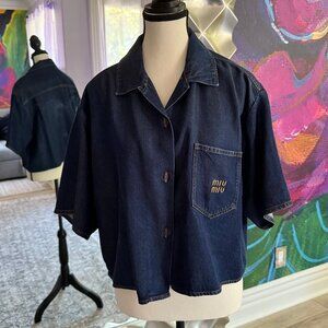 Miu Miu Denim Navy Shirt